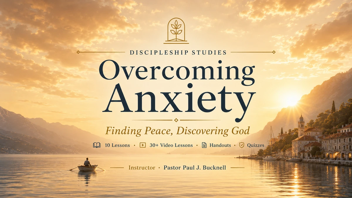 Overcoming Anxiety: Finding Peace, Discovering God course